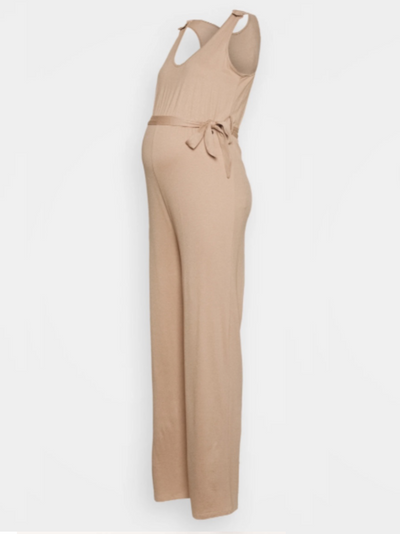 Nude zwangerschaps- en borstvoedingsjumpsuit