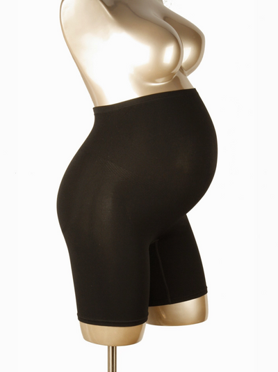 Seamless shaping maternity long shorts