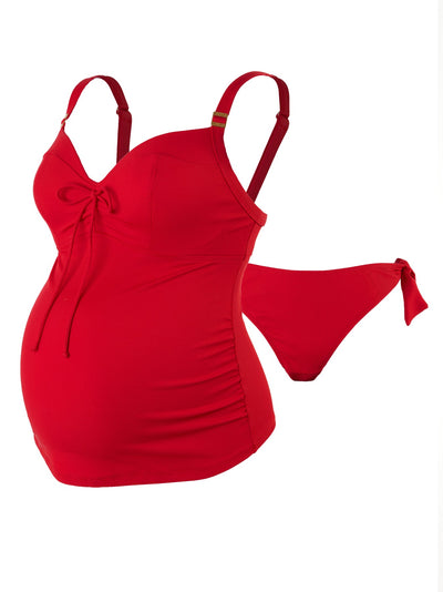 Tankini de grossesse Porto Vecchio Rouge
