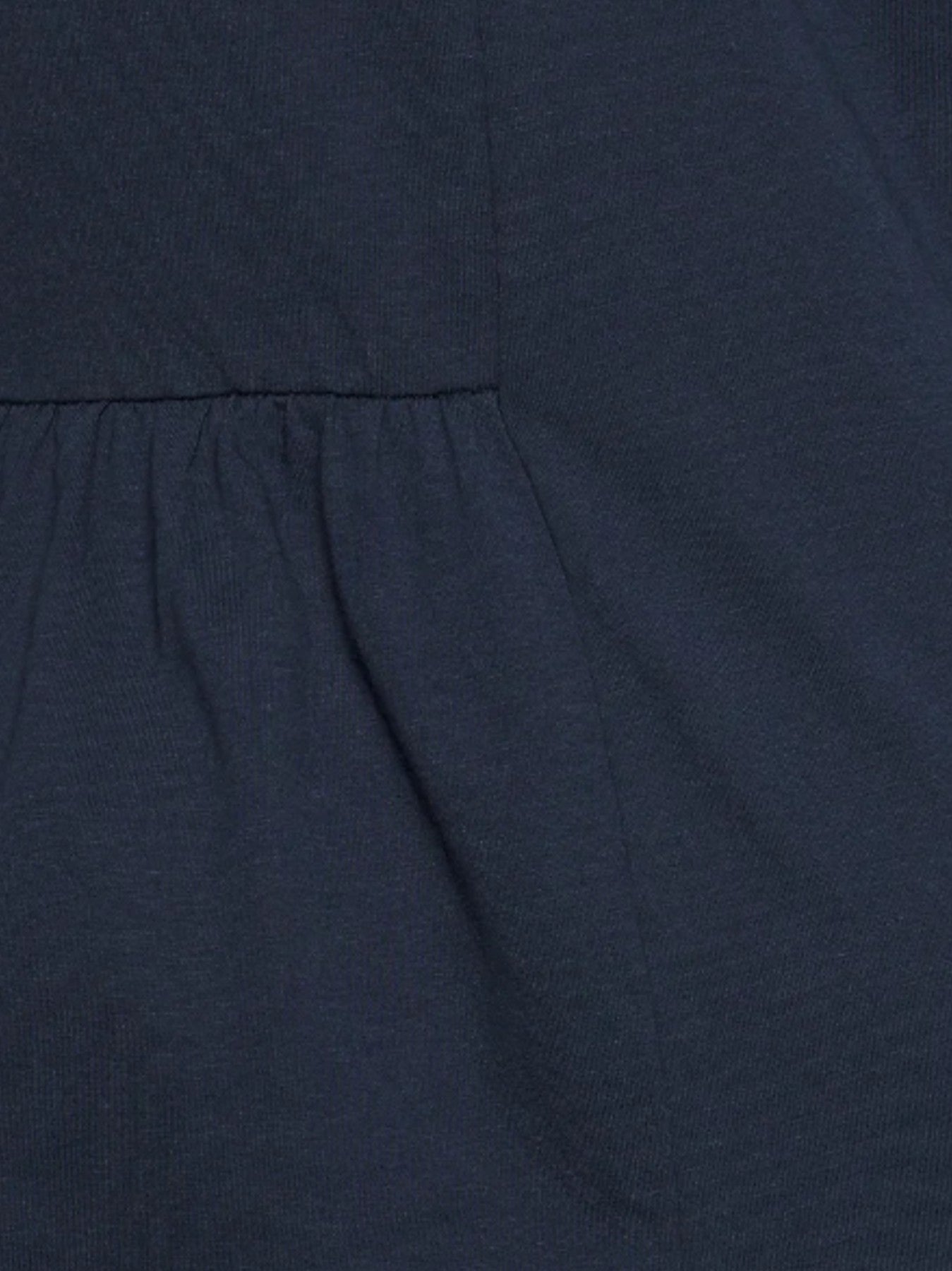 Navy cotton maternity dress