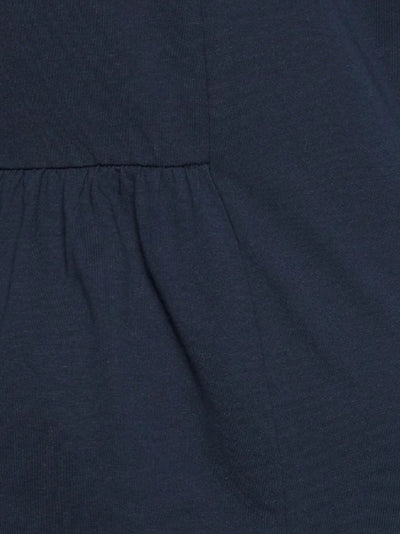Navy cotton maternity dress