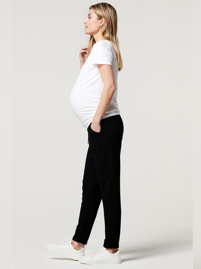 Pantalon casual/chic de grossesse noir