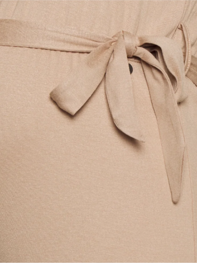 Nude zwangerschaps- en borstvoedingsjumpsuit