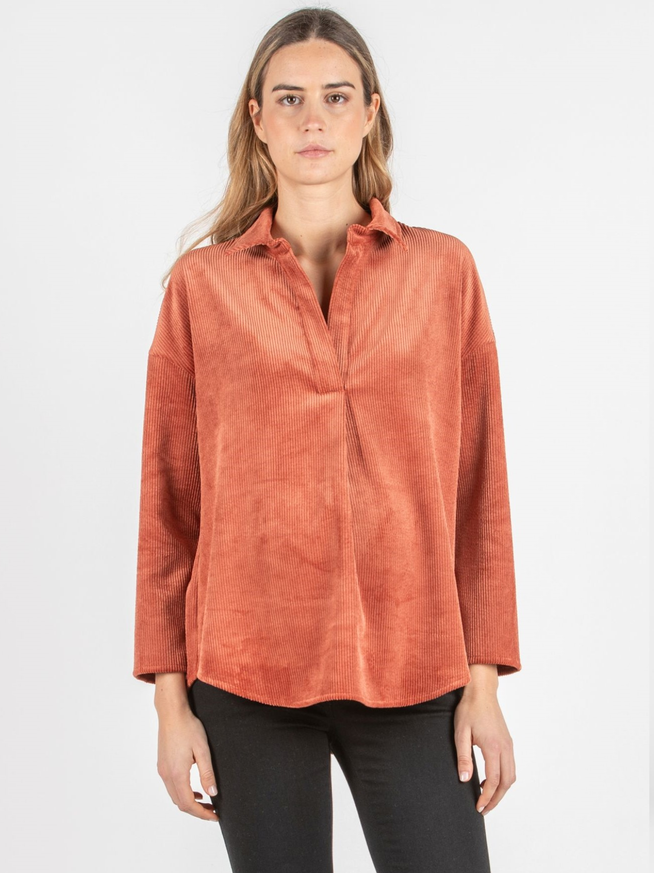 Chemise en velours côtelé Olivia