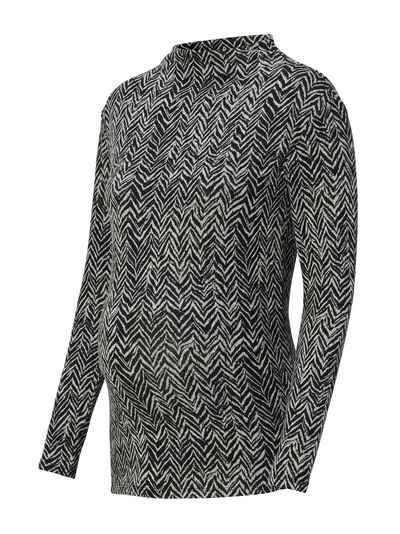Pull de grossesse zèbré
