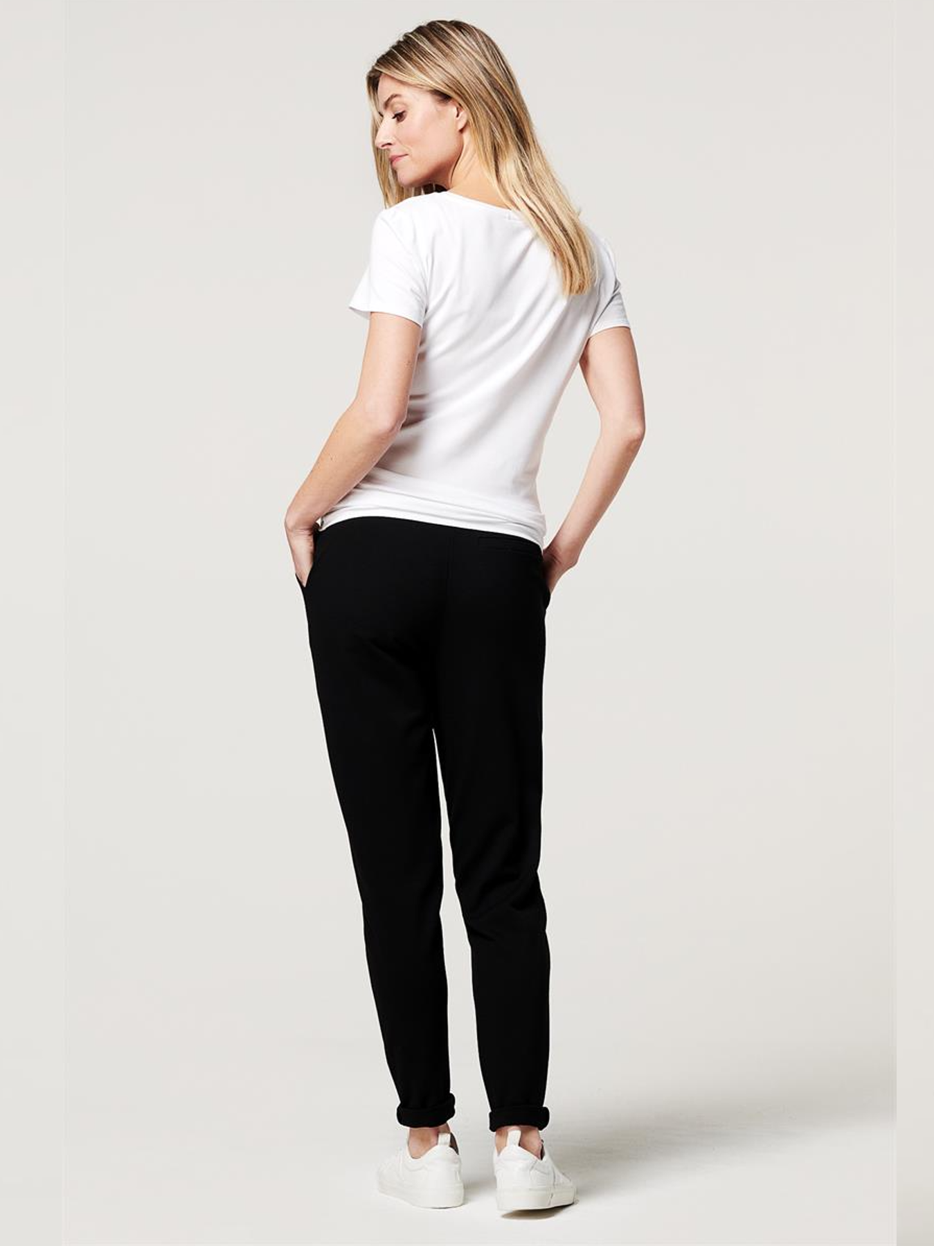Pantalon casual/chic de grossesse noir