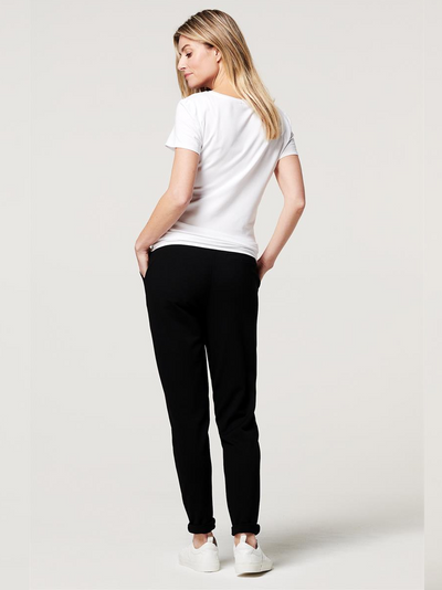 Pantalon casual/chic de grossesse noir