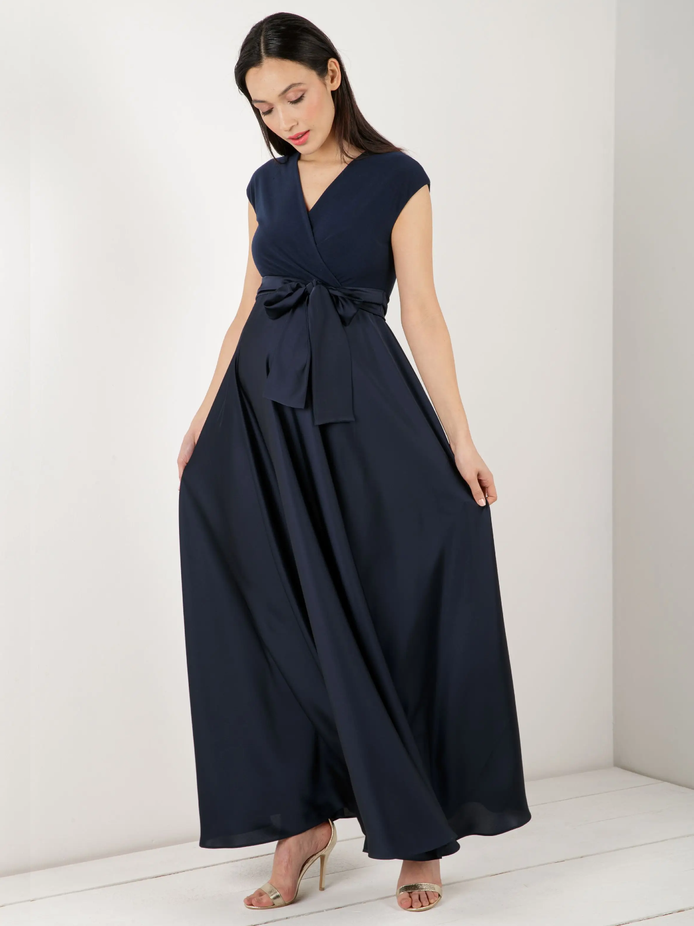 LUCREZIA navy long dress