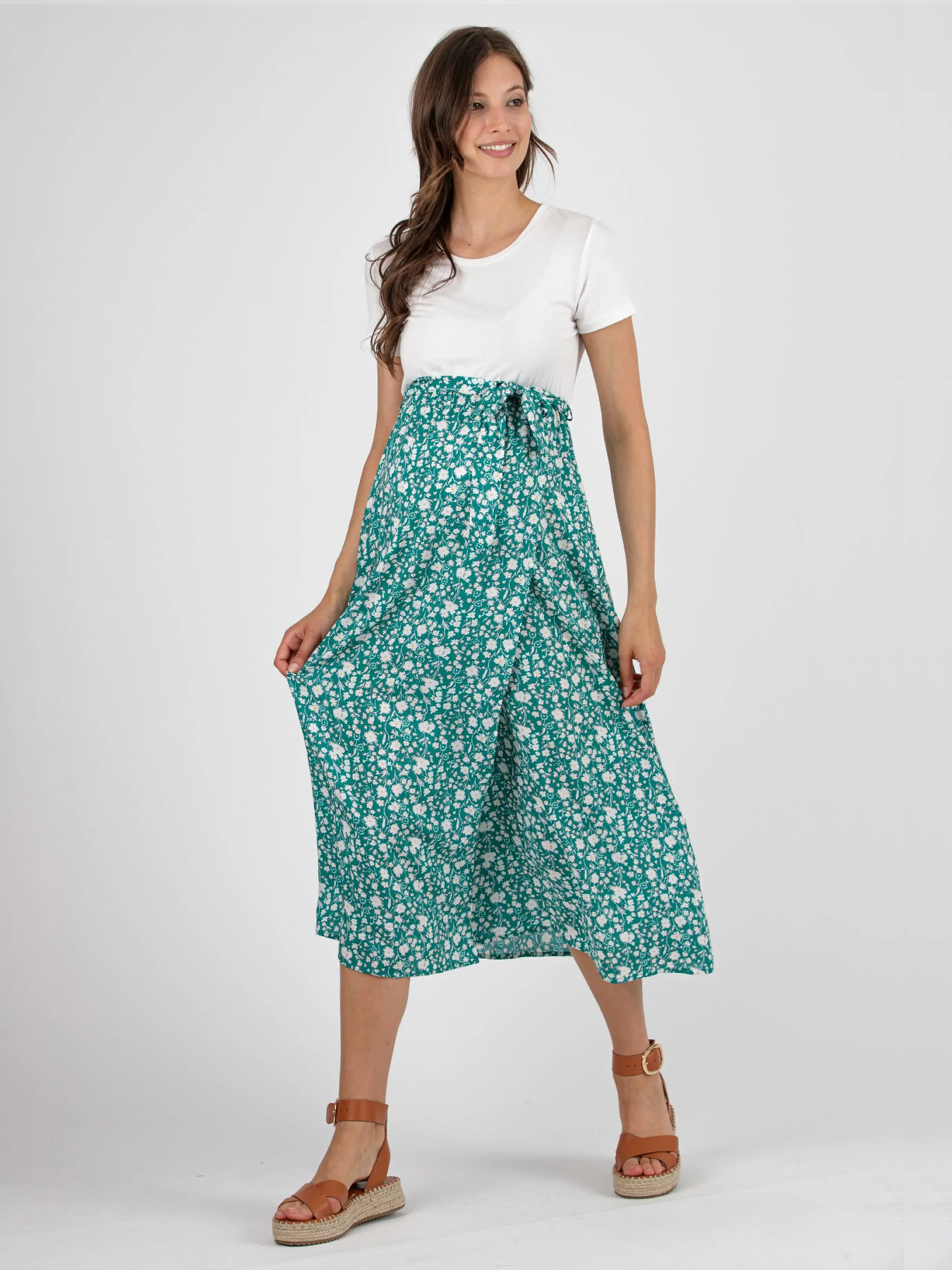FEDERICA floral maternity midi dress