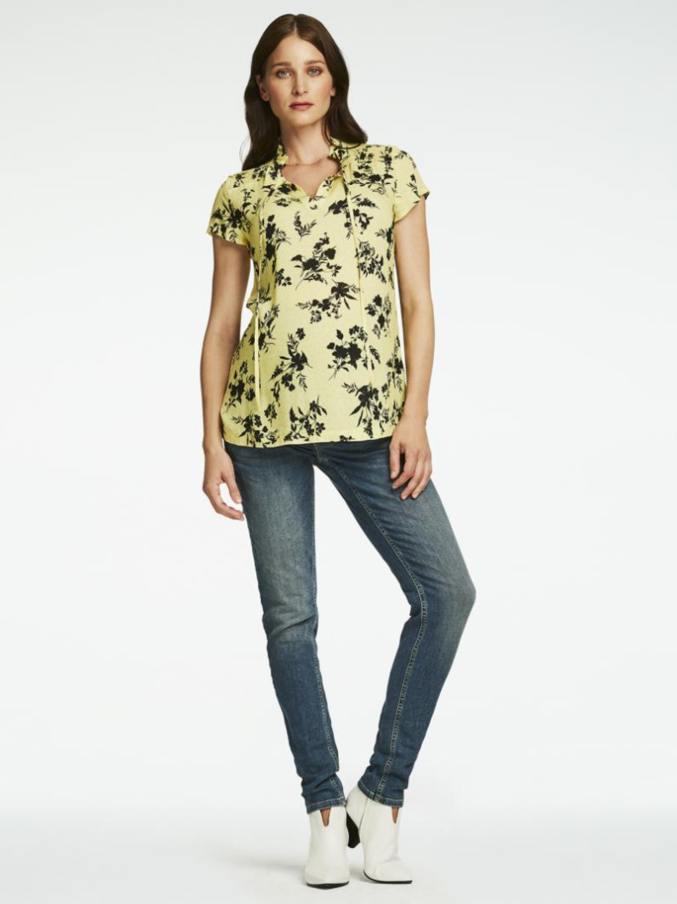 Floral maternity t-shirt
