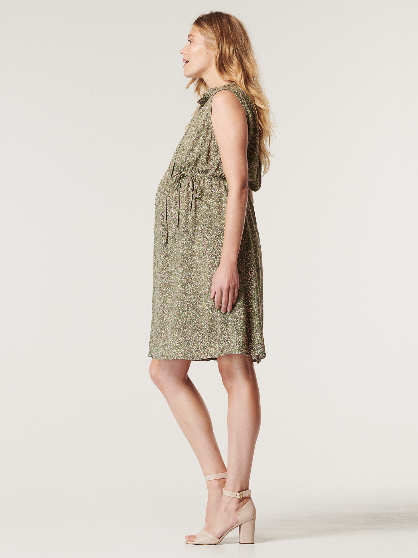 Robe fluide à motif printanier
