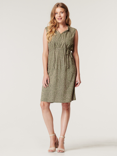 Robe fluide à motif printanier