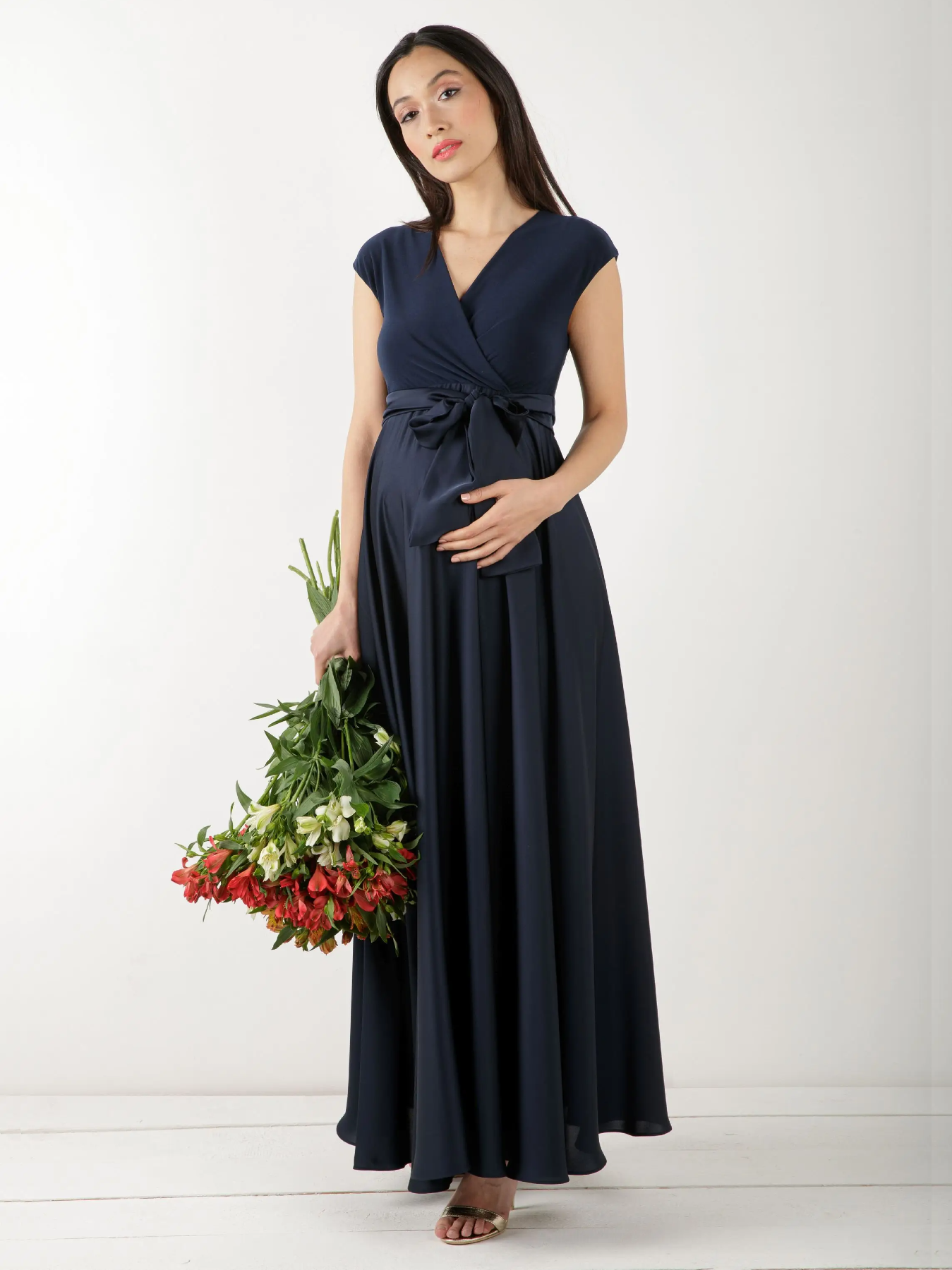 LUCREZIA navy long dress