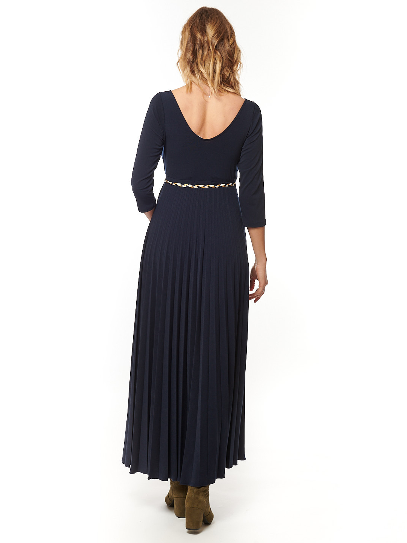 Imani Long Ceremony Dress - Navy