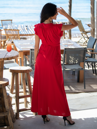 Nayeli Red Chic Long Dress