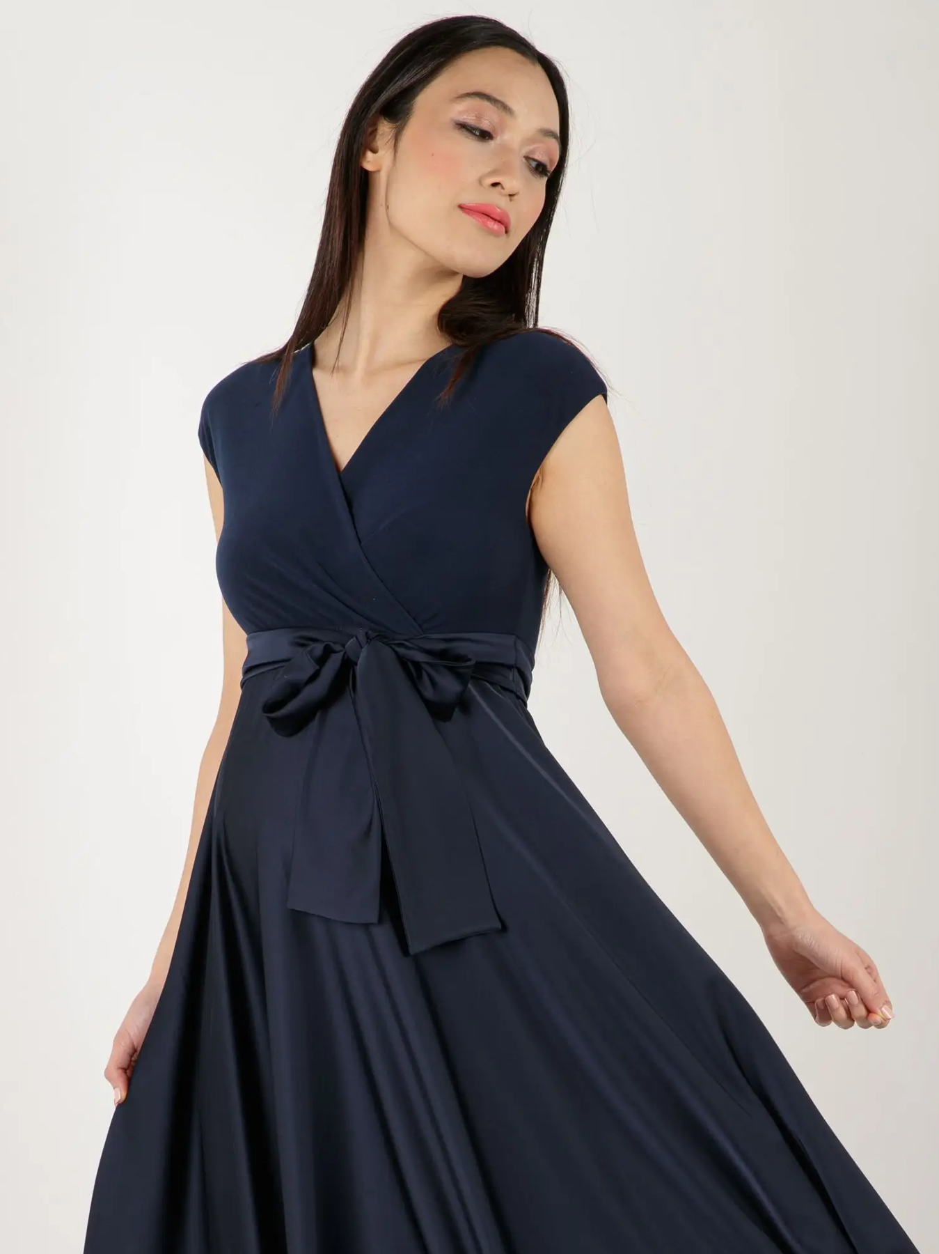 LUCREZIA navy long dress