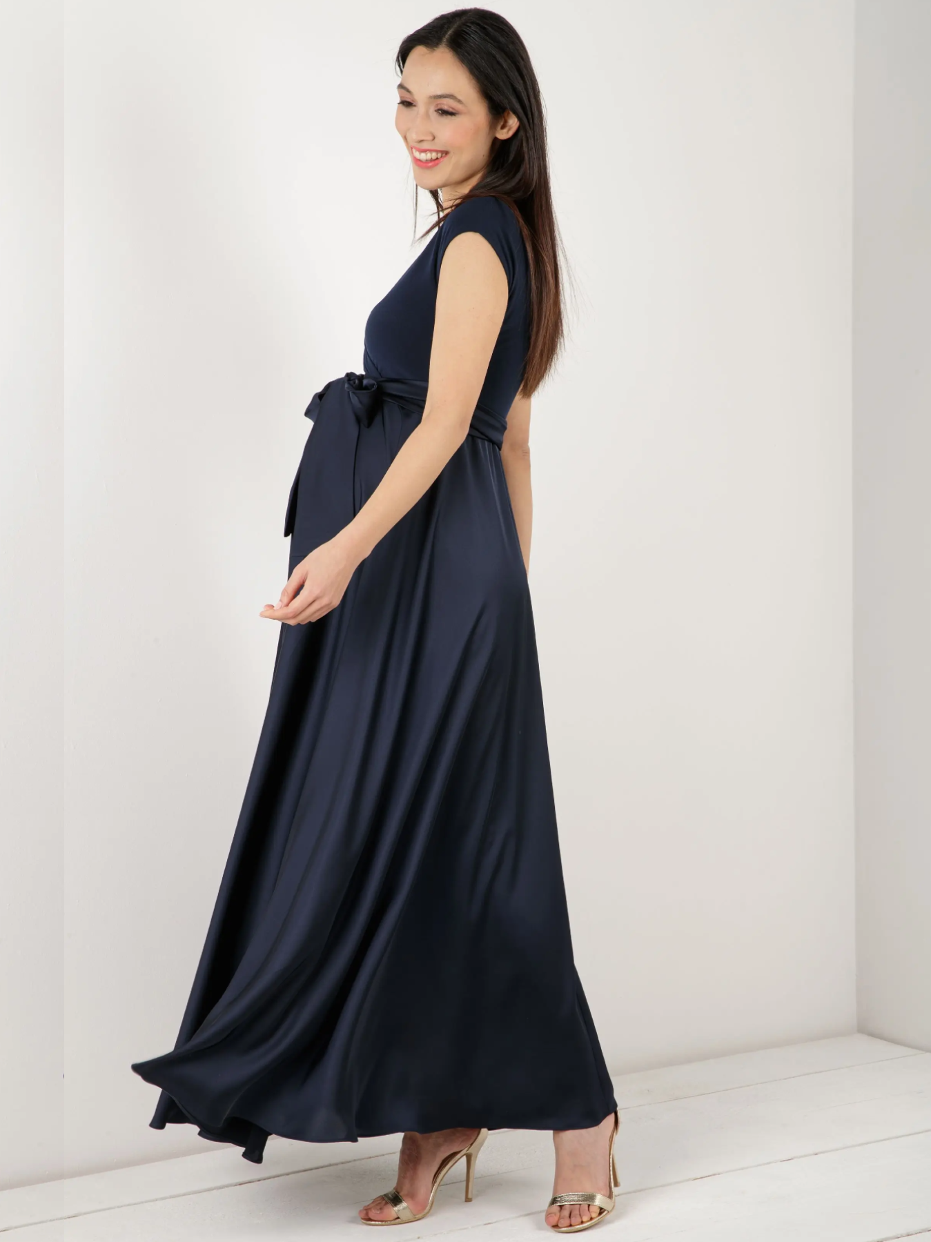LUCREZIA navy long dress