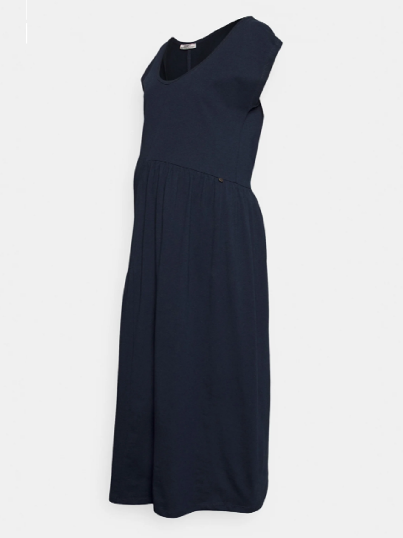 Navy cotton maternity dress