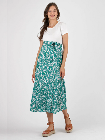 FEDERICA floral maternity midi dress