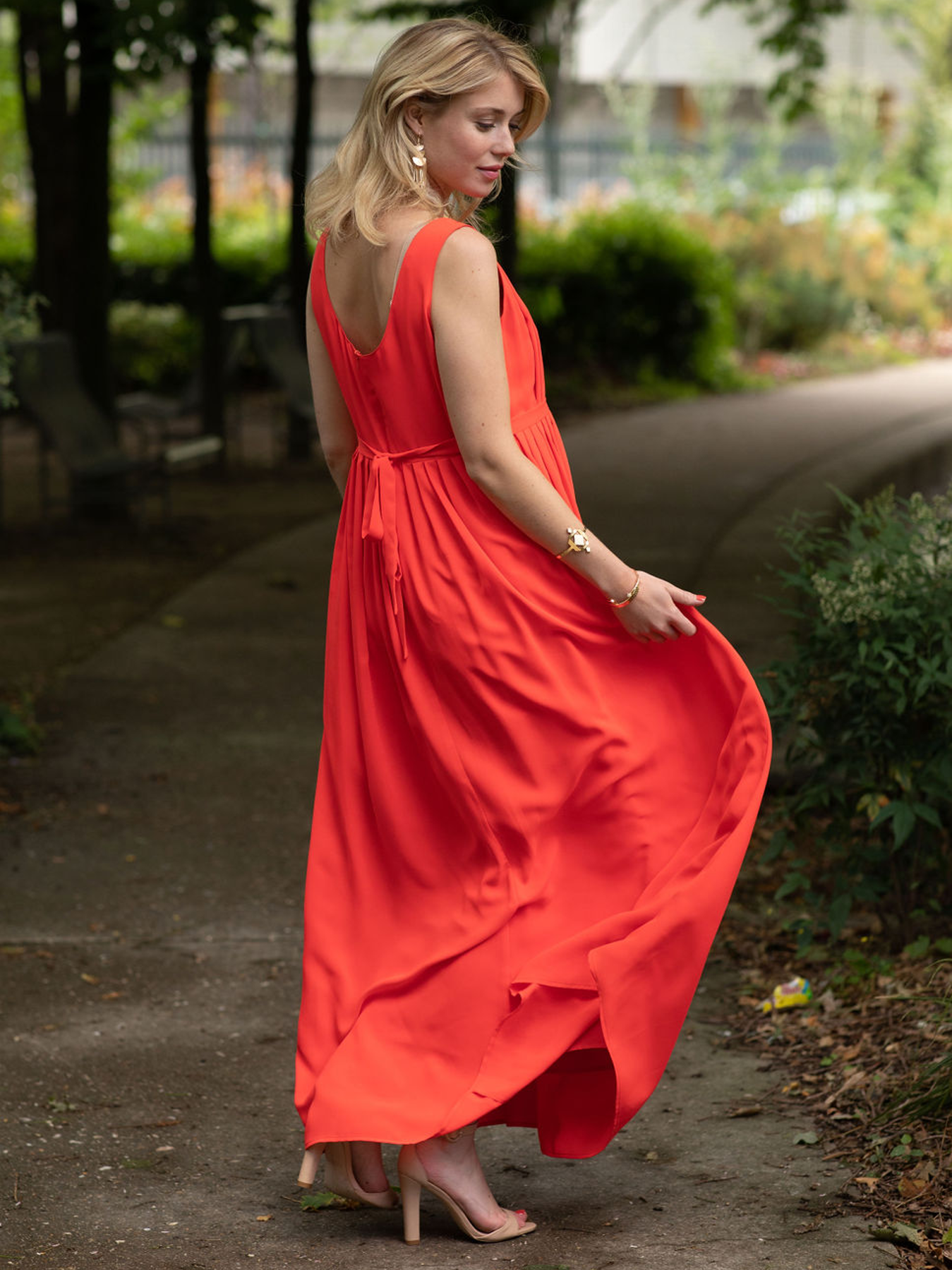 Paula Coral Long Dress