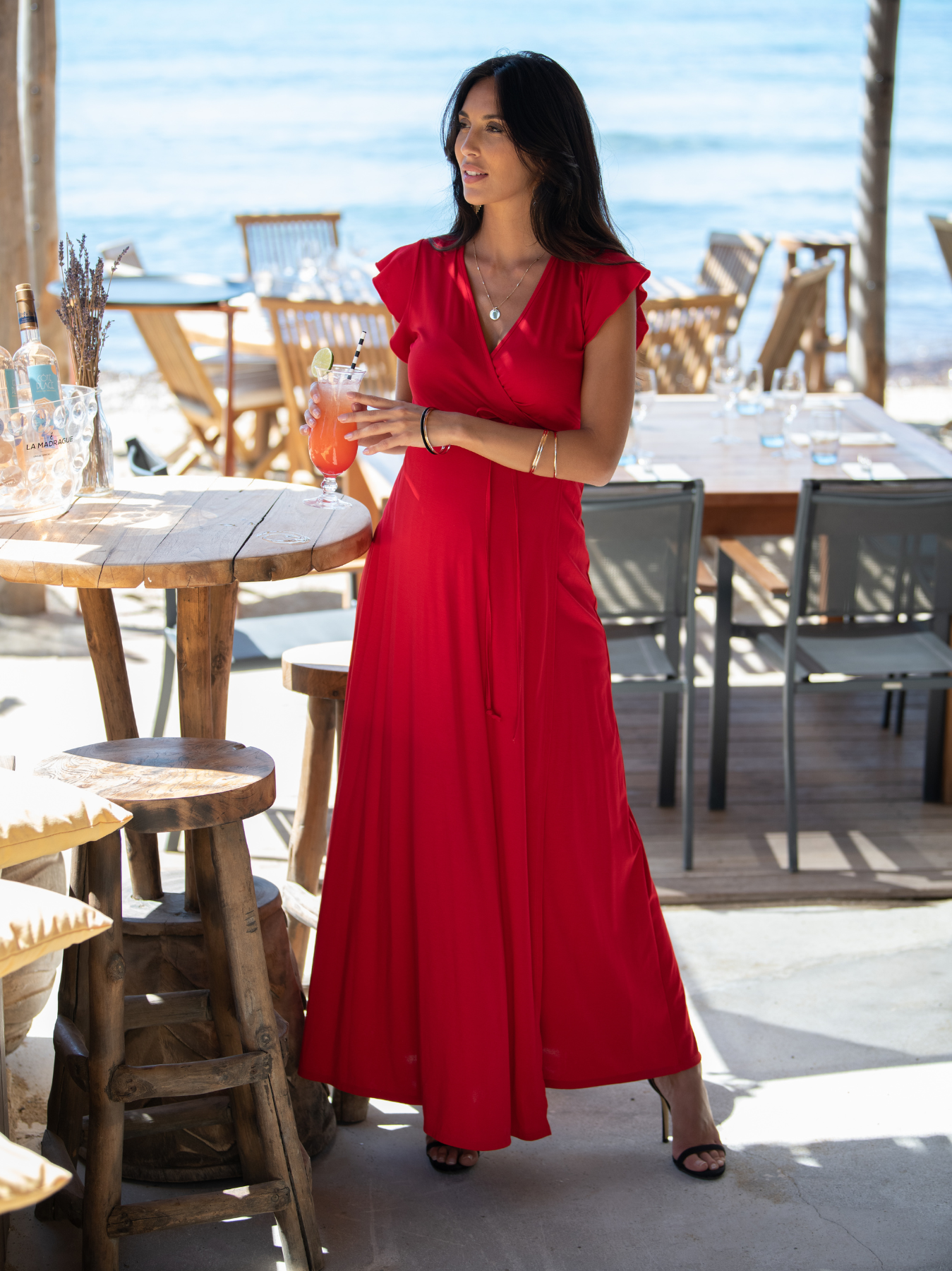 Nayeli Red Chic Long Dress