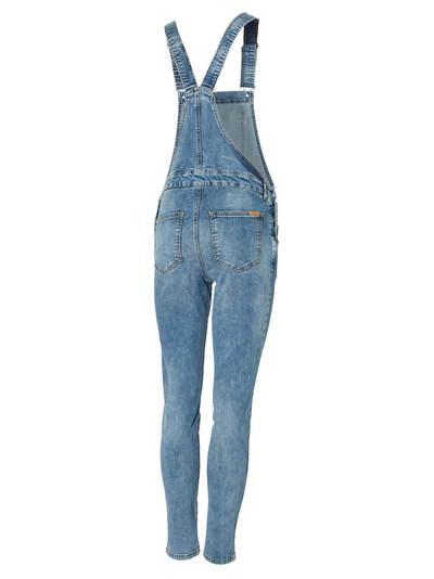 Lichte denim zwangerschapsoverall