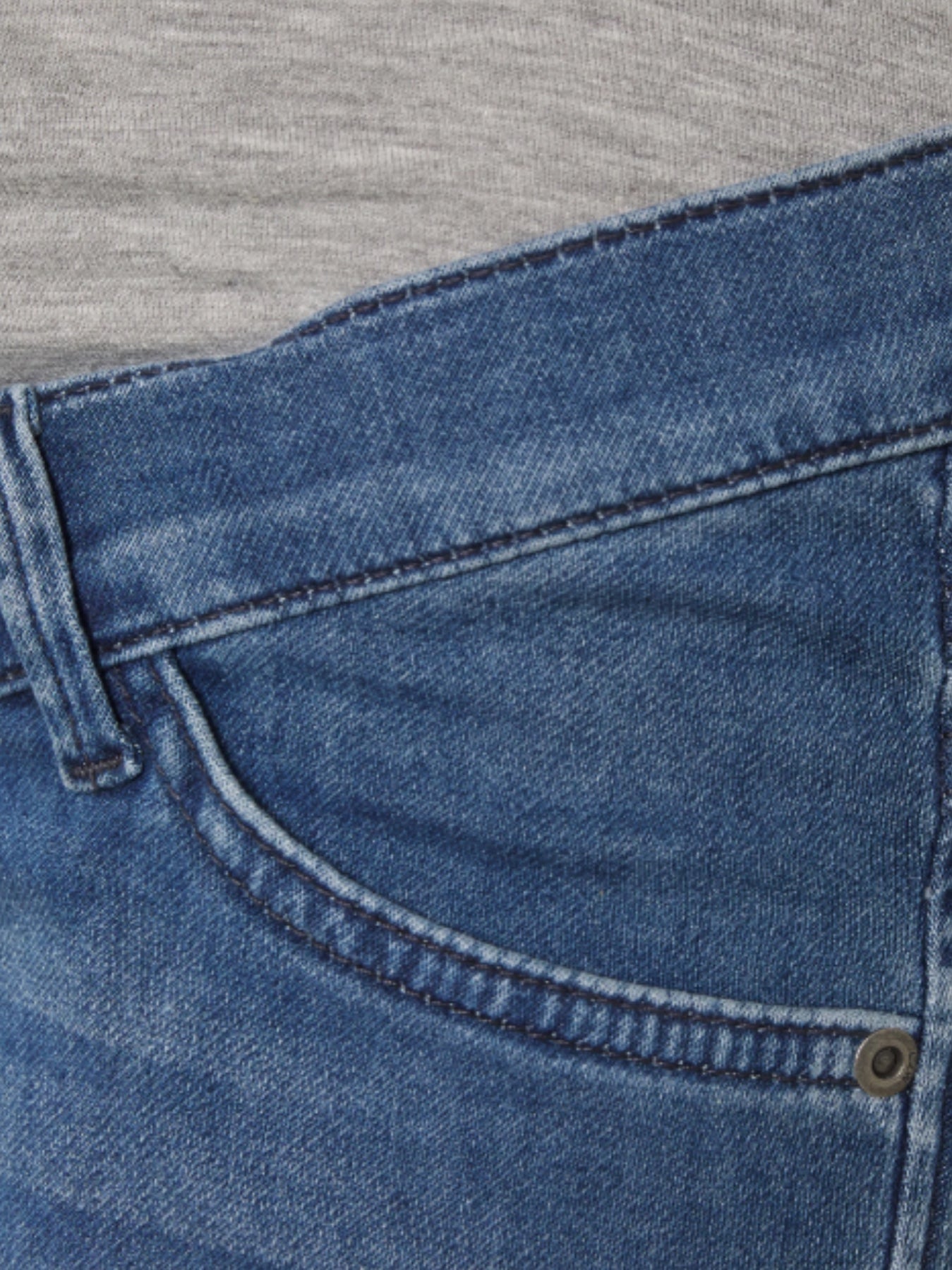 Short denim de grossesse