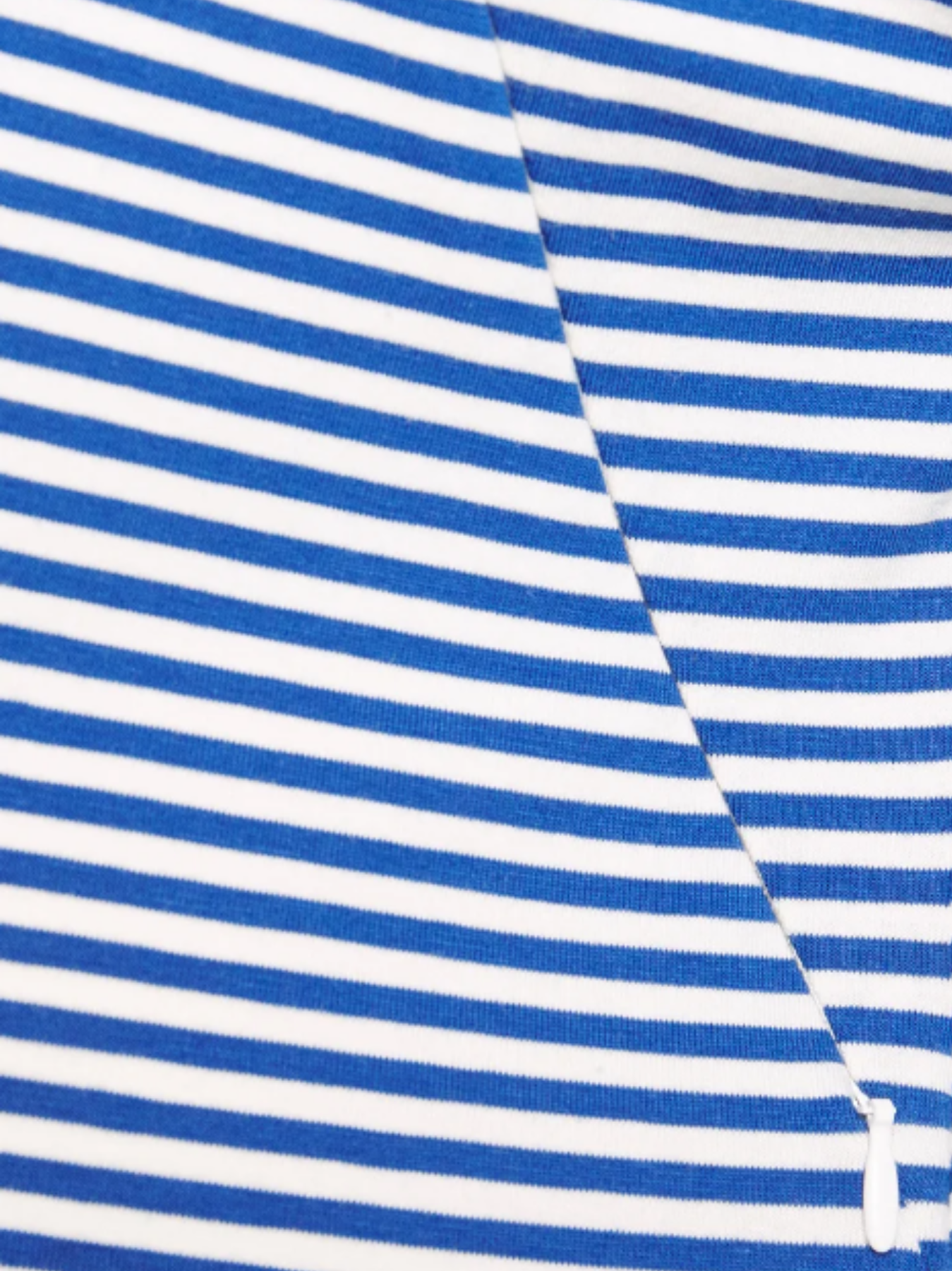 Navy/White Lined Puff Sleeve Sweatshirt