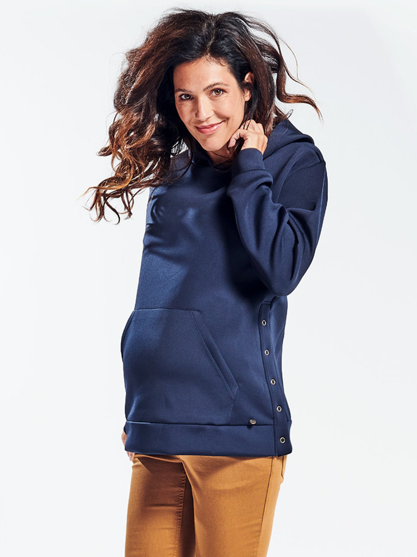 Sweat à capuche Marine