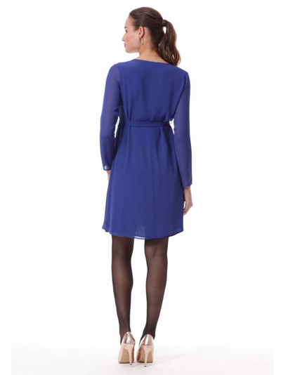 Robe grossesse bleu roi Sylvia