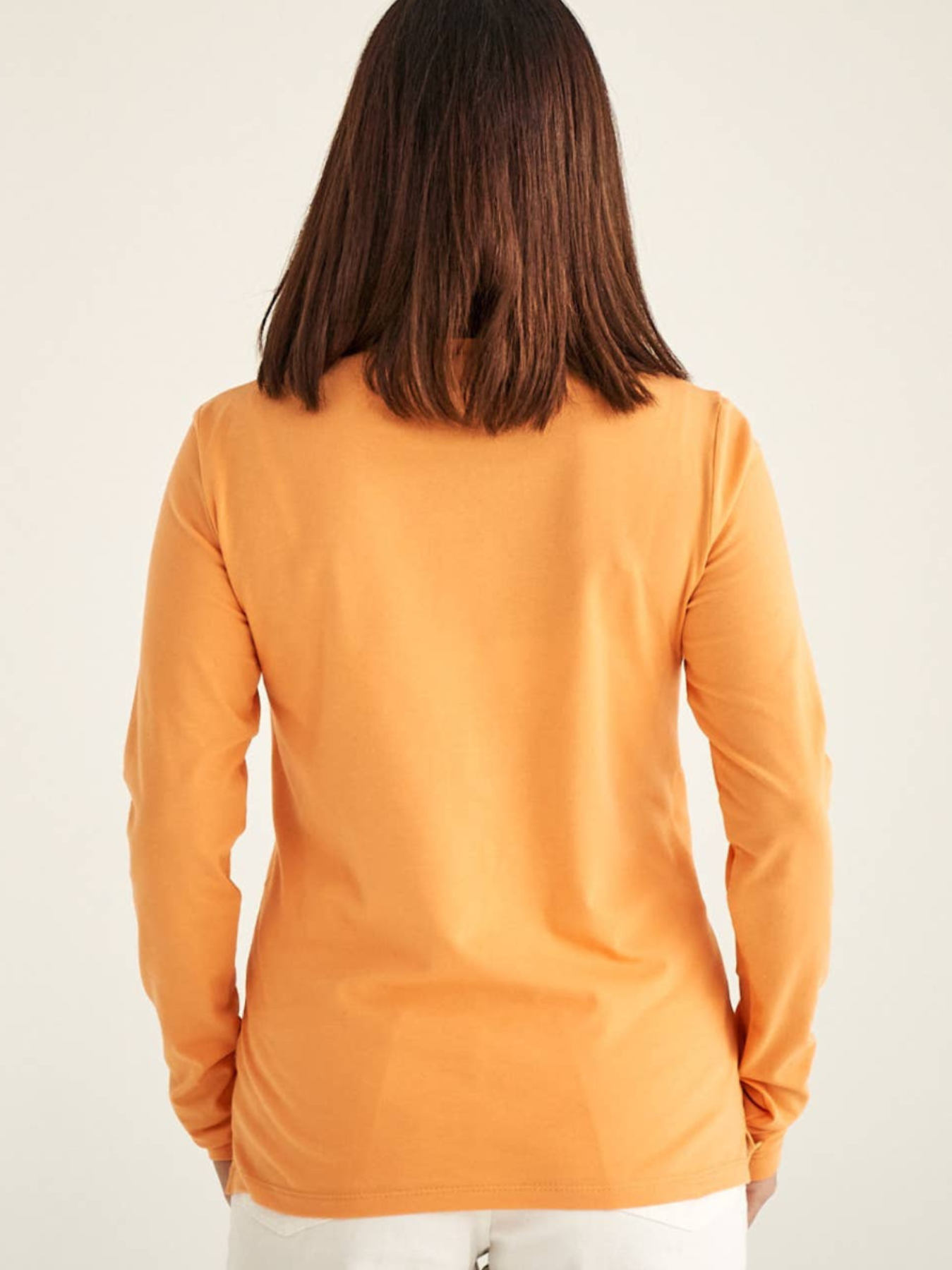 Blouse en coton léger orangé