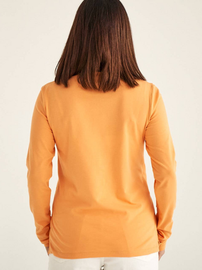 Orange lightweight cotton blouse