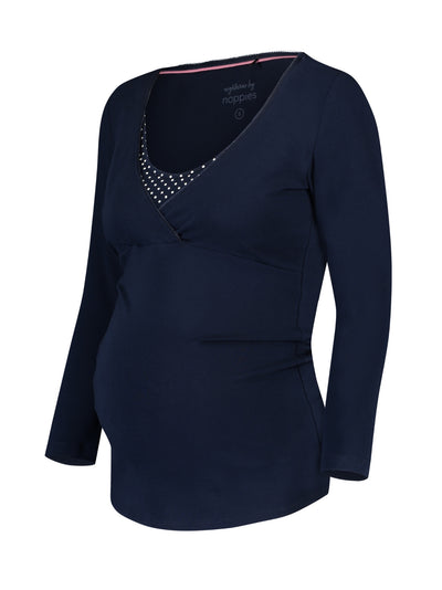 Organic cotton maternity and nursing top