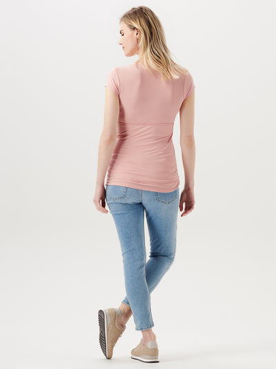 T-shirt grossesse et allaitement corail